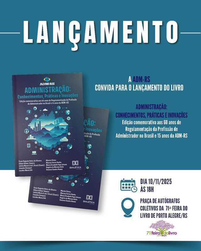 ADMINISTRAÇÃO: CONHECIMENTO E INOVAÇÃO EM DESTAQUE NA FEIRA DO LIVRO